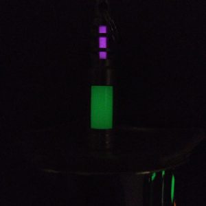 TEC-SCR Isotope Chain Reaction Fob – with Tritium & Green glow pellet