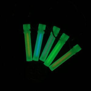 5-PACK 3D Printed Green GITD Tritium Fobs